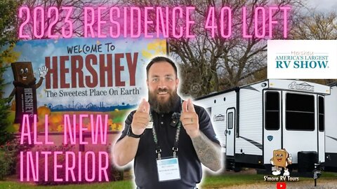 🍫All New 2023 Keystone Residence 40 LOFT Destination Trailer From Hershey RV Show🍫