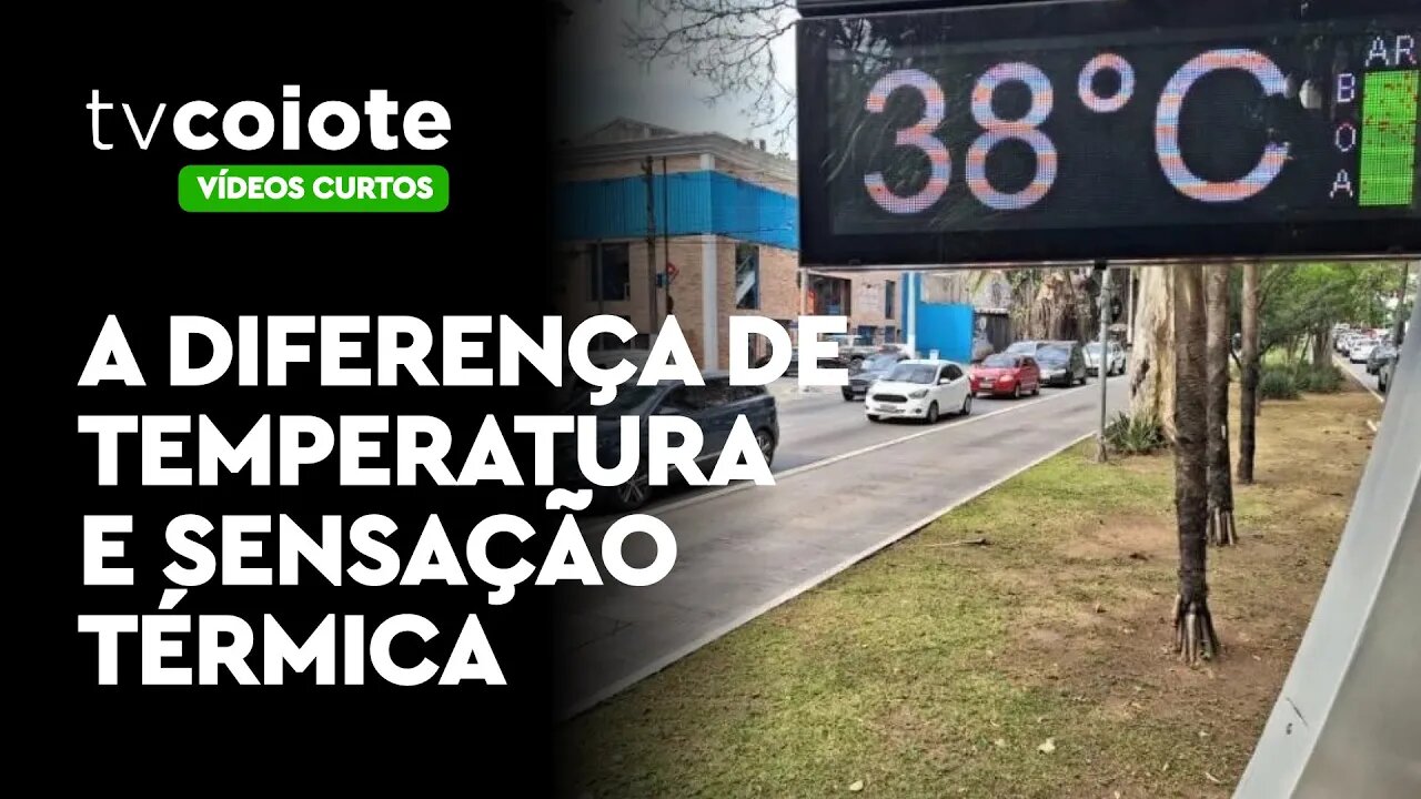 Qual a diferença de temperatura e sensação termica?