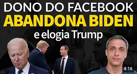 AMAZING! ZUCKERBERG abandons BIDEN and praises TRUMP. WHAT???