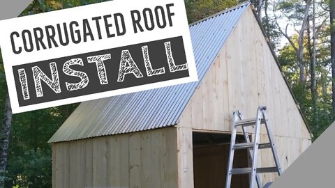 Installing Corrugated Roofing on 8x10 Shed