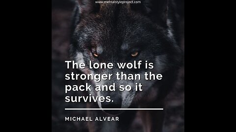 Lone Wolf and proud
