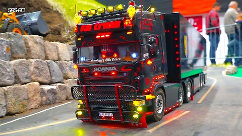 🔥 Handmade RC Scania Show Trucks & Construction Machines – Fully Loaded Fun! 🚚🔥😲
