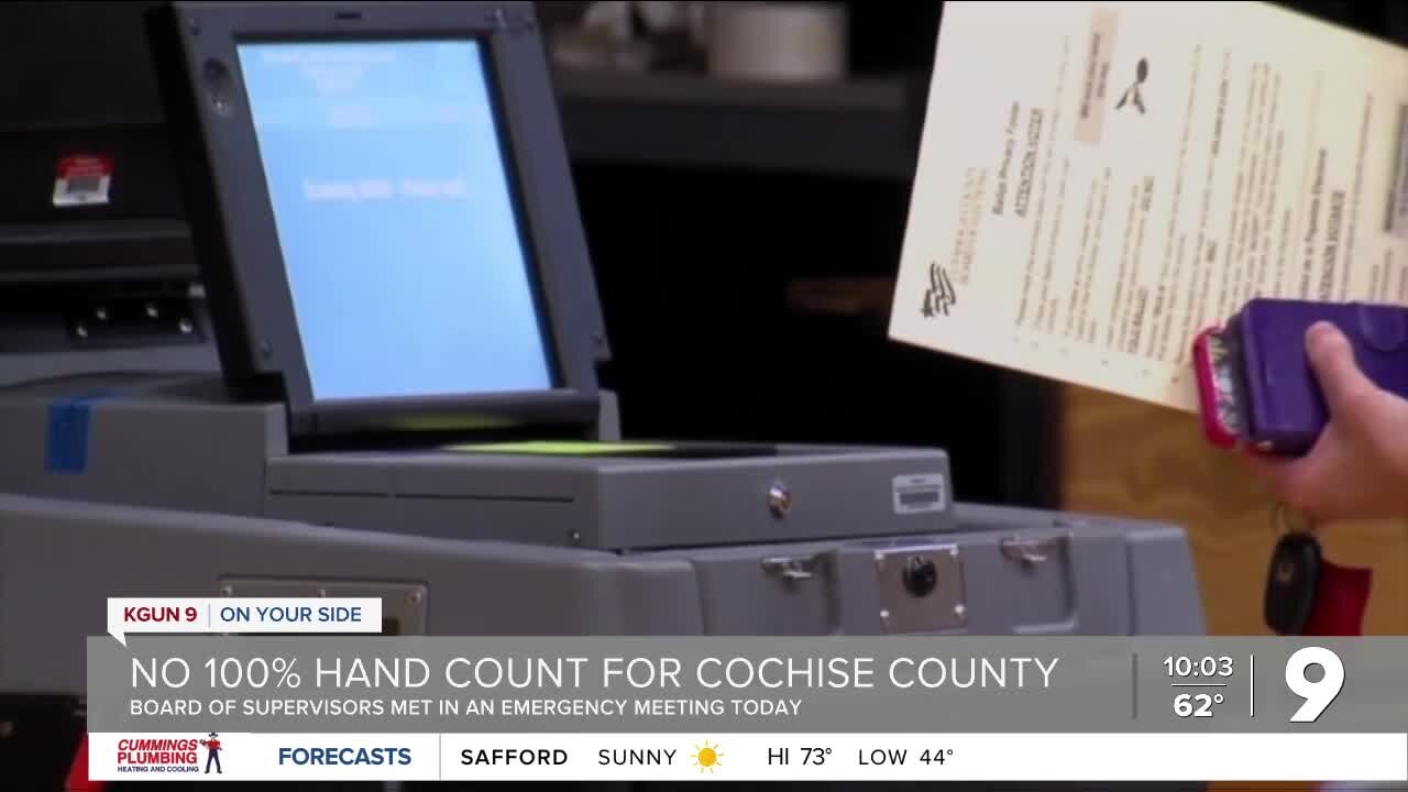 Cochise County voters react to board limiting ballot hand count