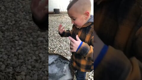 When You Learn That FROZEN Water Actually BURNS! 🥶❄️🧊 #shorts
