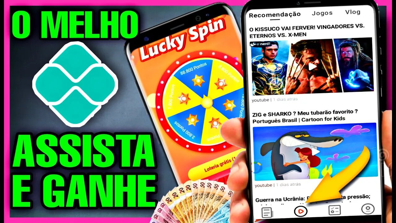 [URGENTE] ASSISTA VIDEOS e GANHE DINHEIRO - Novo APP para GANHAR DINHEIRO assistindo VIDEOS DE GRAÇA