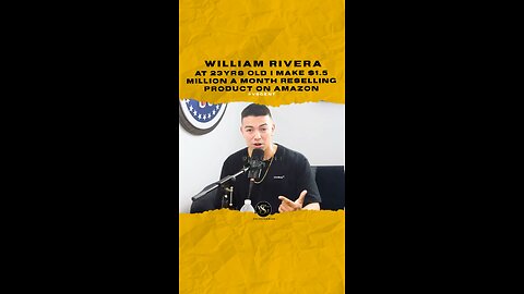 #williamrivera At 23yrs old I make $1.5 Mill a month reselling product on #Amazon 🎥 @mworthofgame