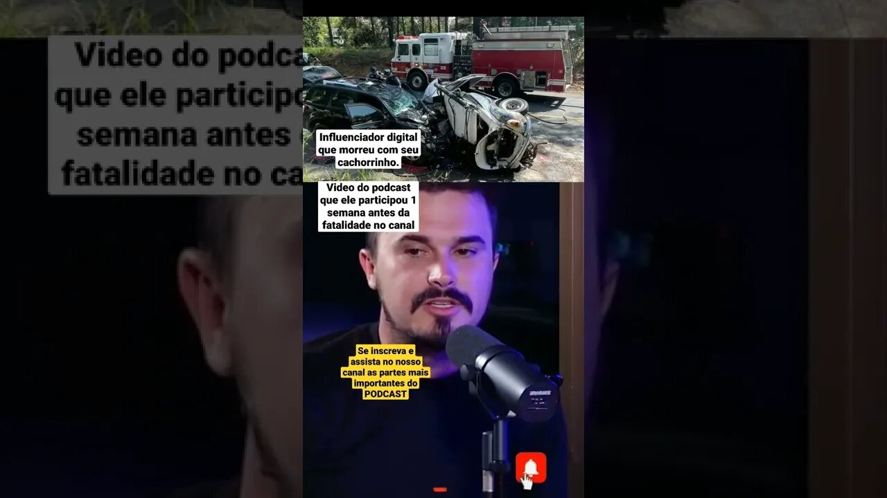 influenciados Digital 1 semana antes do acidente no podcast 8 minutos. Cortes no nosso canal.