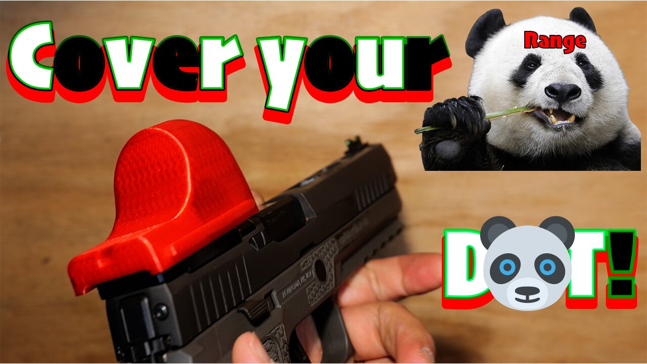 Range Panda RDO Optic Cover : Trijicon, Holosun, Leupold, CMore, Aimpoint, Vortex, Sig, Burris