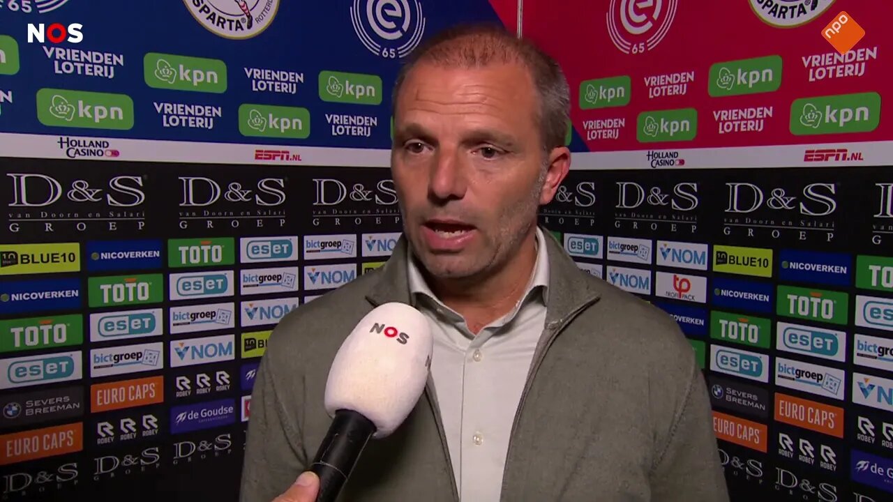 Sparta trainer Steijn wordt bedreigd: "Vraag mij af wat voor bizarre wereld we leven."