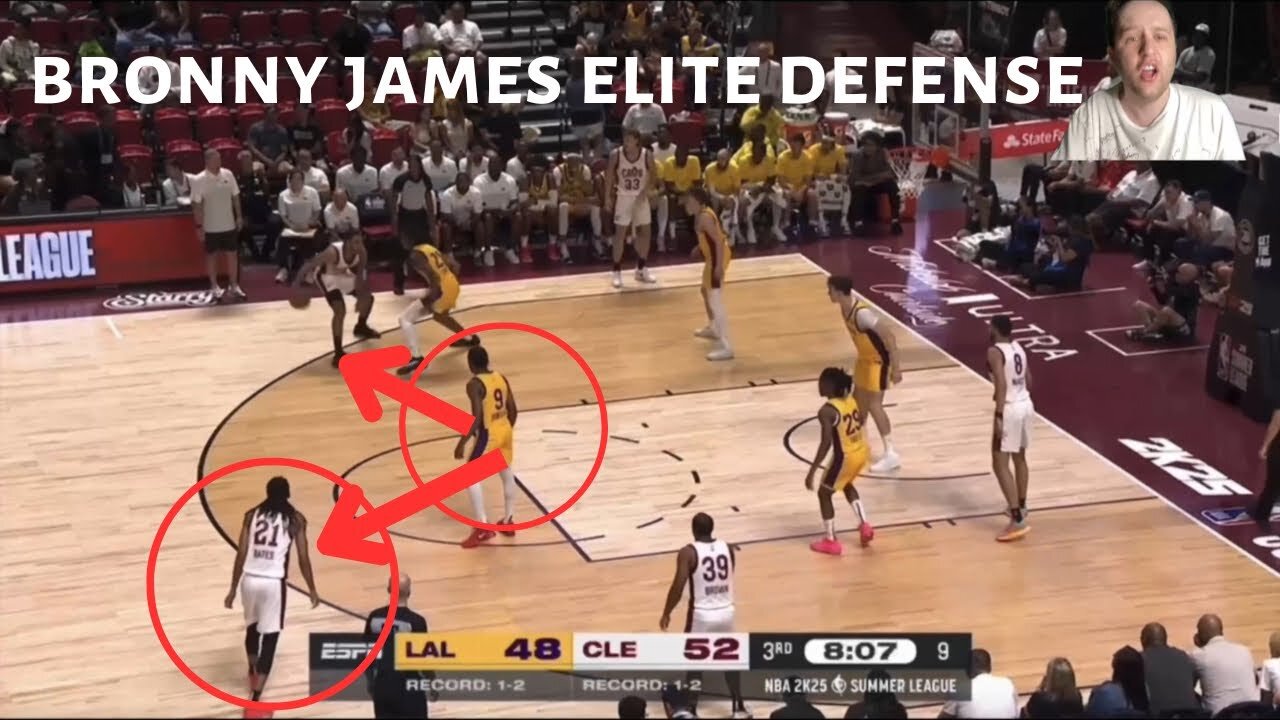 BRONNY JAMES is already an elite defensive guard