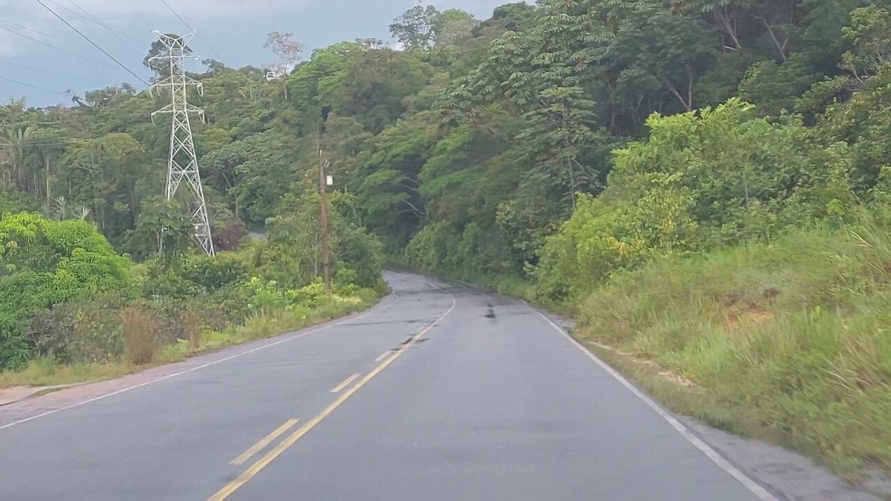 Um trecho da estrada que liga Itapiranga(AM) ao km 222 da rodovia AM 010