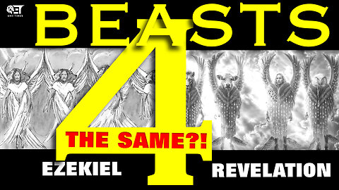 Are the 4 BEASTS in Revelation the same as Ezekiel #FourBeasts #Revelation #lion #calf #man #eagle