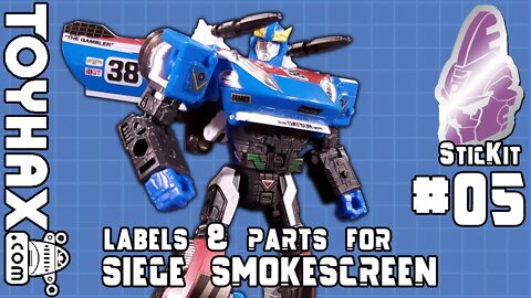 TOYHAX Labels & Parts for Siege Smokescreen | SticKit #05