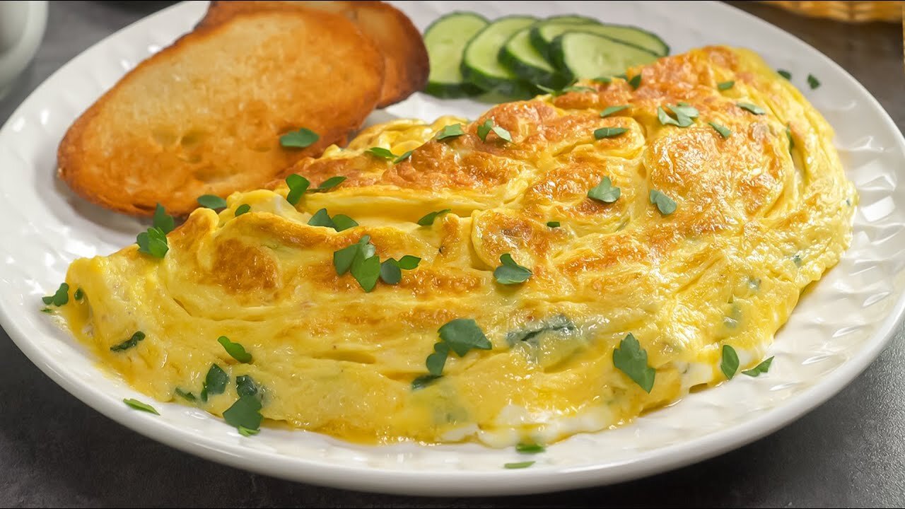 cheesy Omelet ASMR cooking