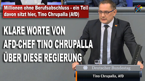 Millionen ohne Berufsabschluss - ein Teil davon sitzt hier, Tino Chrupalla (AfD)