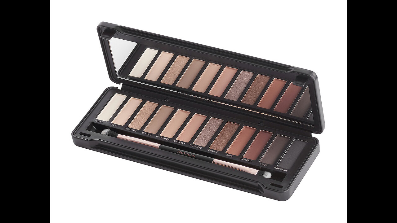 Profusion Cosmetics Pro Makeup Case Nude Eyes Eyeshadow Palette