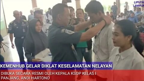 KSOP KELAS 1 PANJANG BERSAMA POLITEKNIK PELAYARAN BANTEN GELAR DIKLAT KESELAMATAN NELAYAN