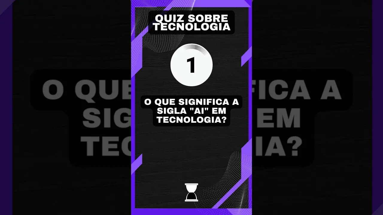 Quiz sobre tecnologia #12: A sigla "AI"