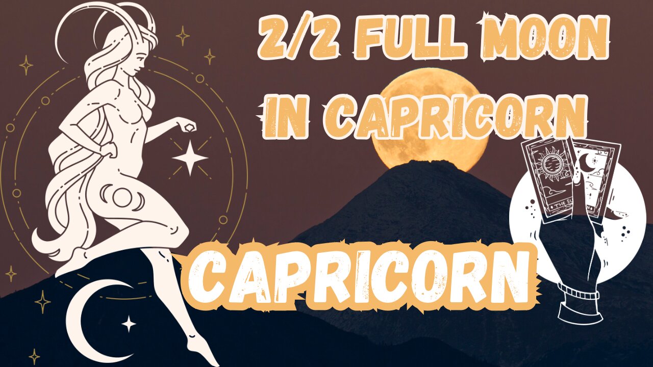 CAPRICORN ♑️ - True self emerging! 2/2 Full Moon 🌕 in Capricorn tarot #capricorn #tarotary #tarot