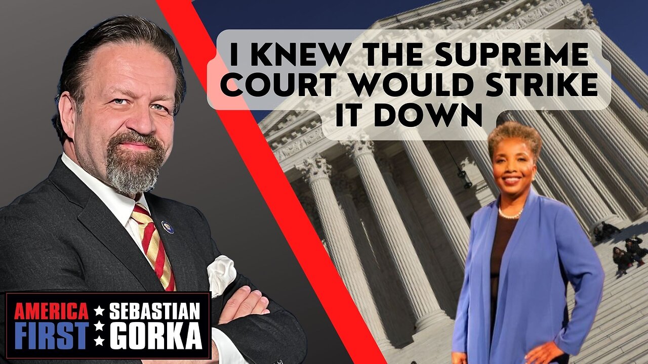 I knew the Supreme Court would strike it down. Carol Swain with Sebastian Gorka on AMERICA First