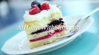 Coconut Berry Mini Cakes| At Home with Shay