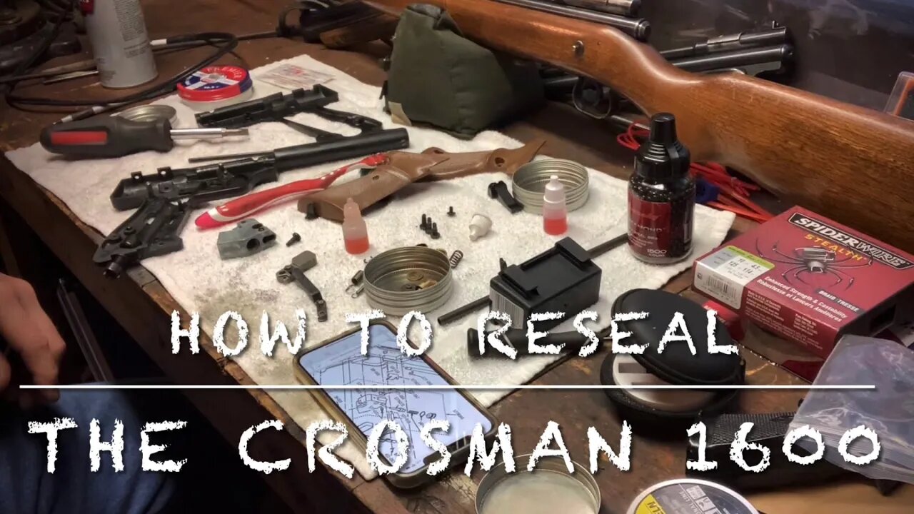 Resealing the Crosman model 1600 co2 BB repeater. Henry Ford seal kit FTW!