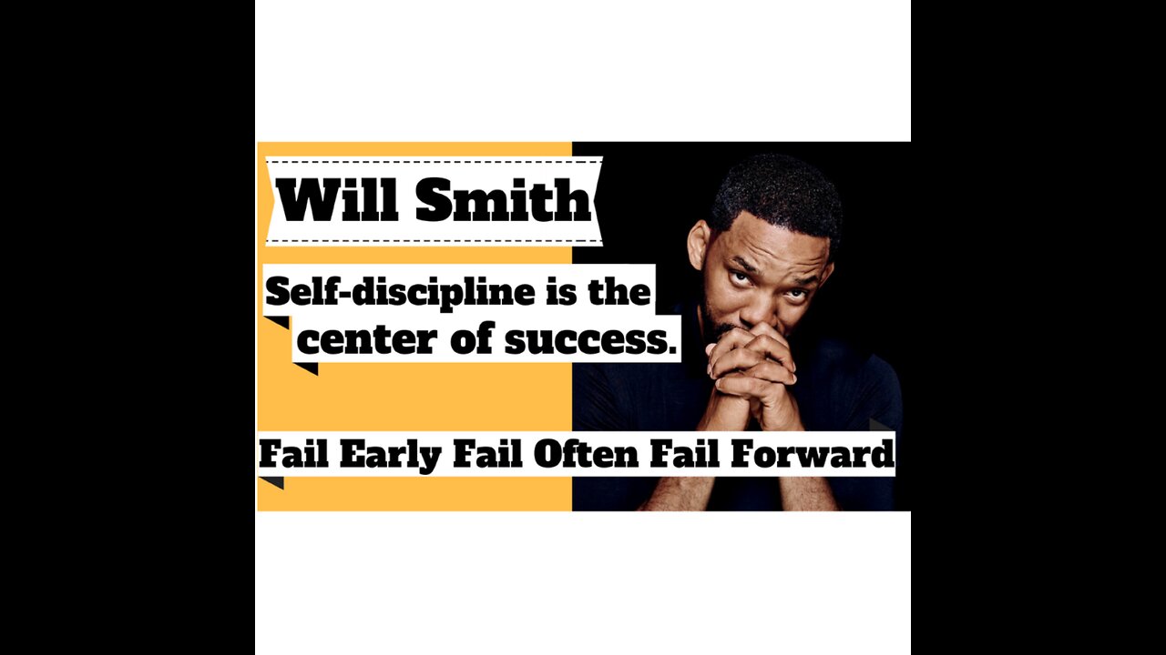 Motivational speech #will smith self- discipline is the center of success...