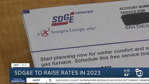 SDG&E rate hike coming in 2023