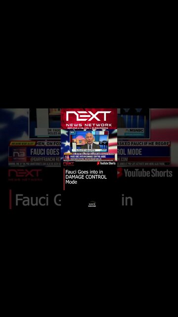Fauci Goes into in DAMAGE CONTROL MOde #shorts