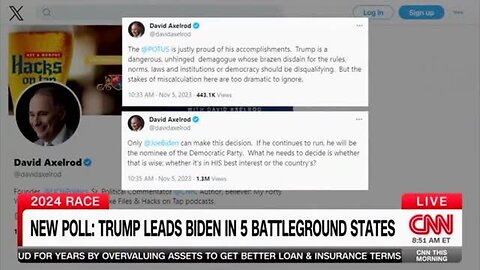 Axelrod On Biden 2024: Just Do A Check And Say Is This The Right Thing To Do?