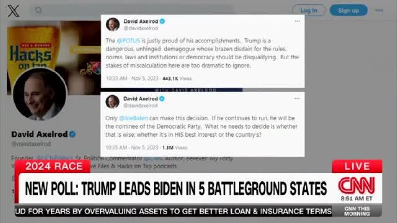 Axelrod On Biden 2024: Just Do A Check And Say Is This The Right Thing To Do?
