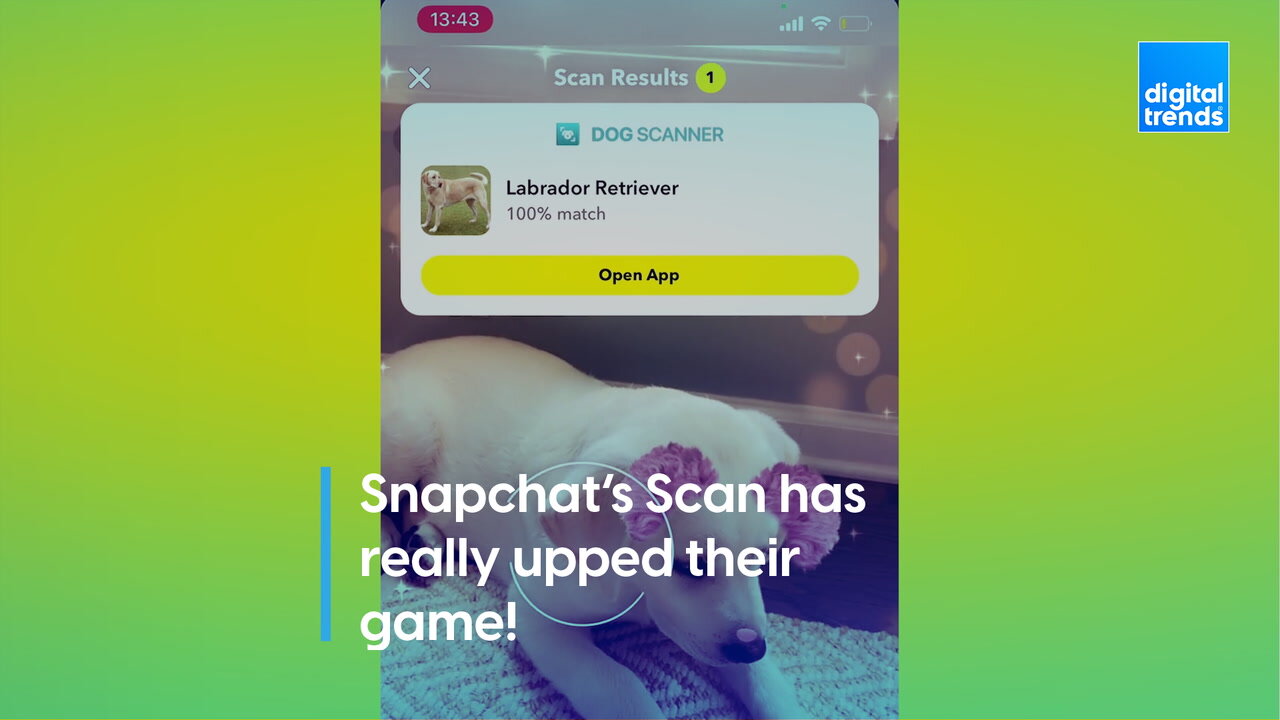 Snapchat’s Scan has really upped their game!