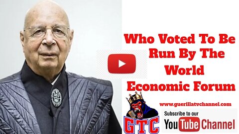 Who Voted To Be Run By The World Economic Forum?