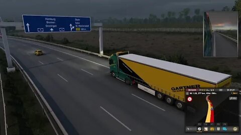 Eurotrucksimulator 2. Mit dem LKW durch Europa Auf der Pro Mod mit guter Musik.
