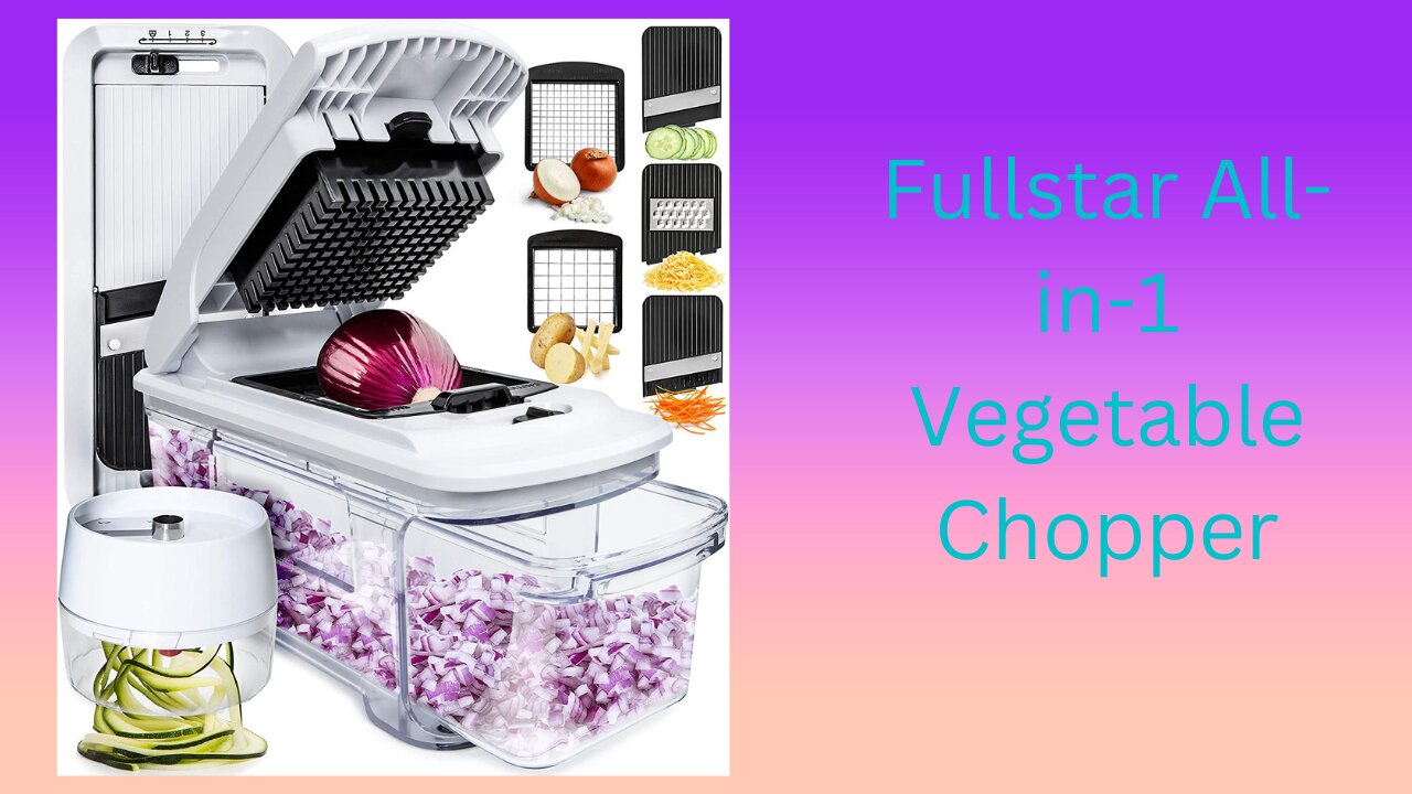 Fullstar All-in-1 Vegetable Chopper, Mandoline Slicer