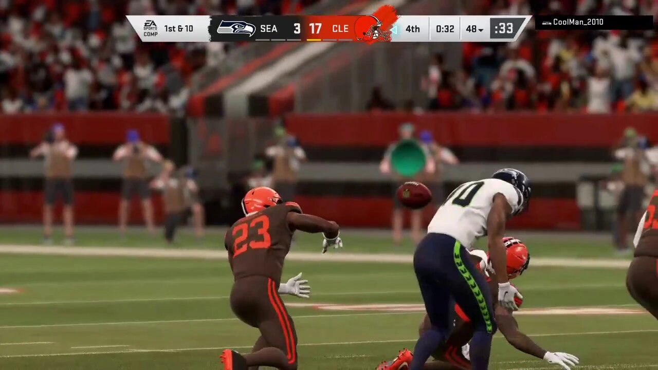 Interception Damarius Randall #Interception #Browns #Defense