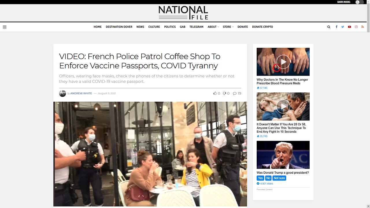 COVID Tyranny Reaches Fever Pitch Worldwide, Finally Has Trump Questioning