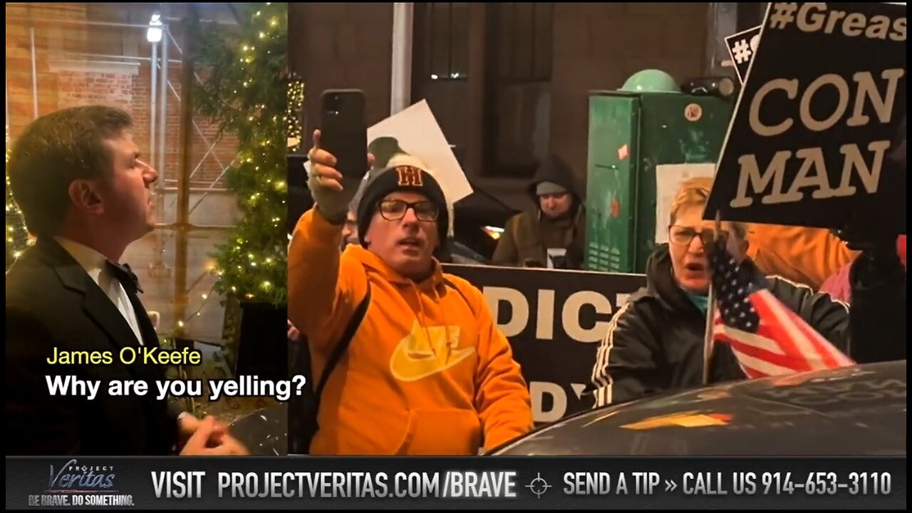 Project Veritas' James O'Keefe Confronts Left Wing Protestors