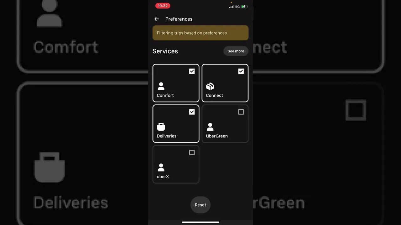 How To Select Uber Trip Preferences! #Uber #rideshare #ubereats