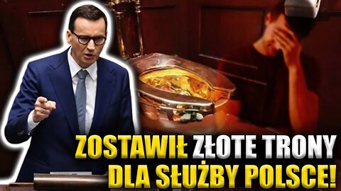 Ależ ODPŁYNĄŁ! Morawiecki: Zostawiłem ZŁOTE TRONY i MILIONY dla służby publicznej \\ Polska.LIVE