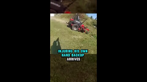 Lawn Mower Get Away Ends Horribly! Lol