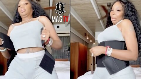 Sierra Glamshop Gates Struggles Trying On New Waist Trainer! 😬