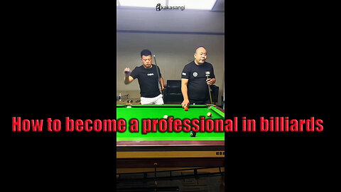 How to become a professional in billiards 😉🎱