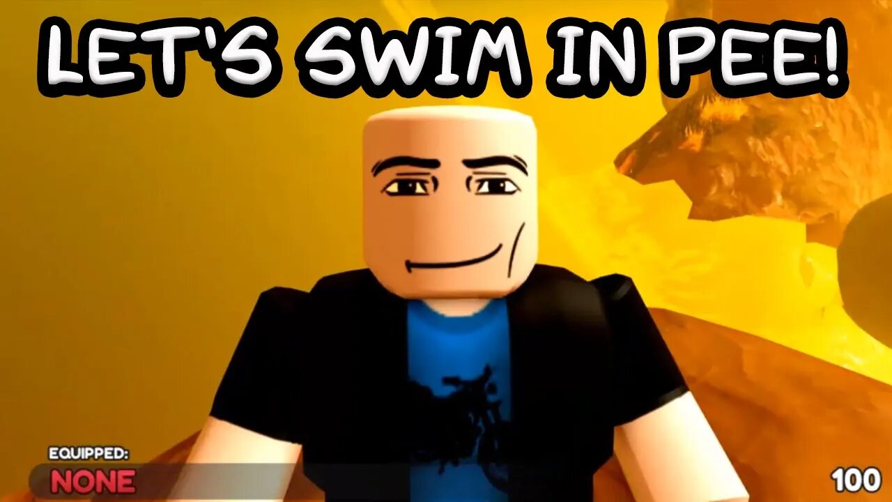 Roblox SWIMMING IN PEE PEE Like A Boss