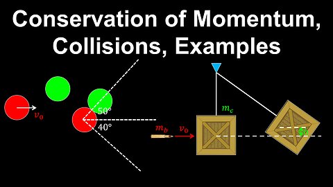 Conservation of Momentum, Collisions, Examples - Physics