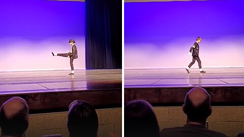 Kid Nails Michael Jackson's Billie Jean At School Talent Show