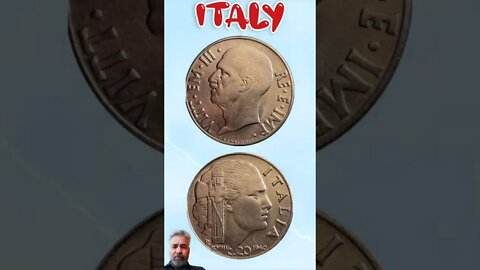 Italy 20 Centesimi 1940.#shorts #education #coinnotesz