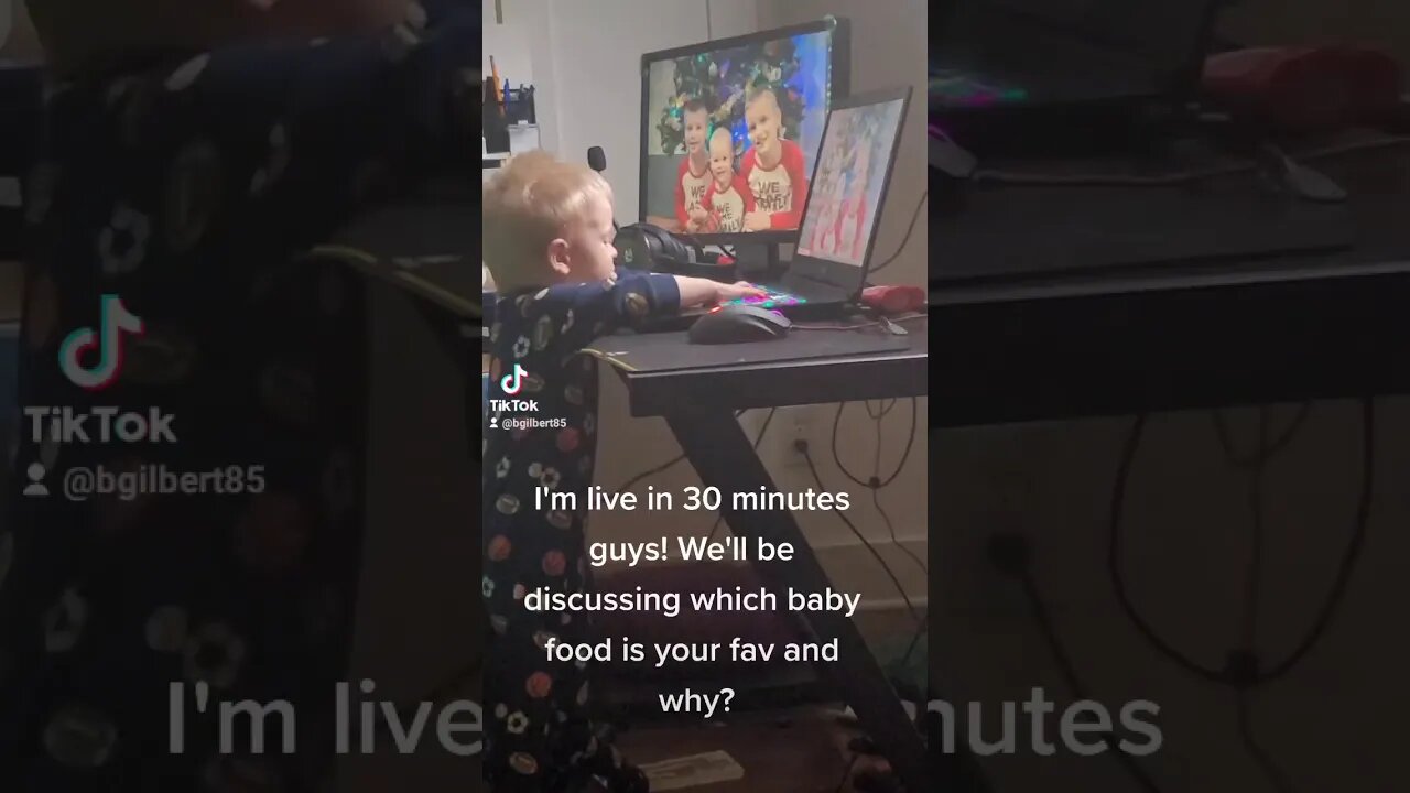 my 2 year old trying to PC