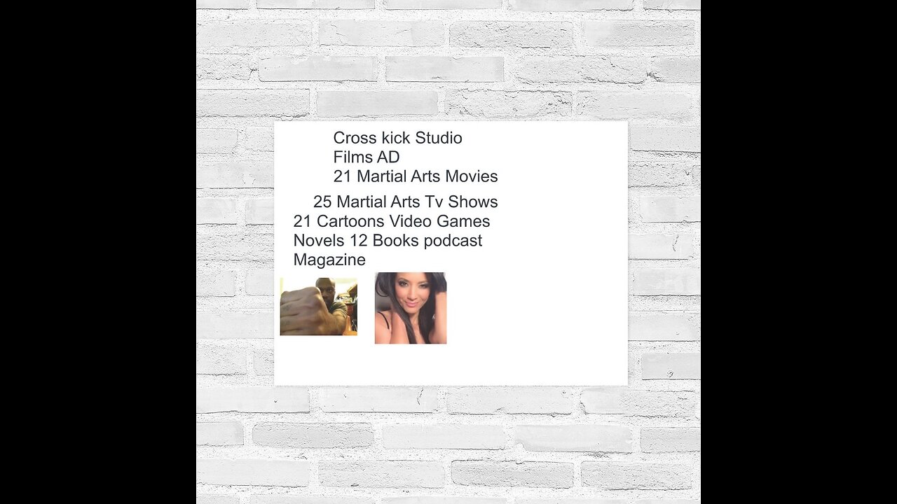 Cross kick Studio Films AD poster