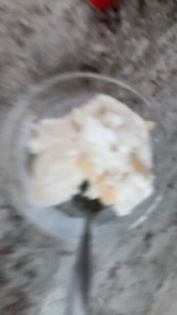 Ice cream with cone sheet snack before work